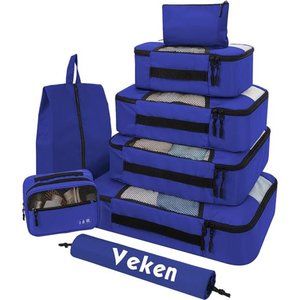 8Pcs Packing Cubes for Suitcases Organizer Bags Set for Travel Essentials Bags